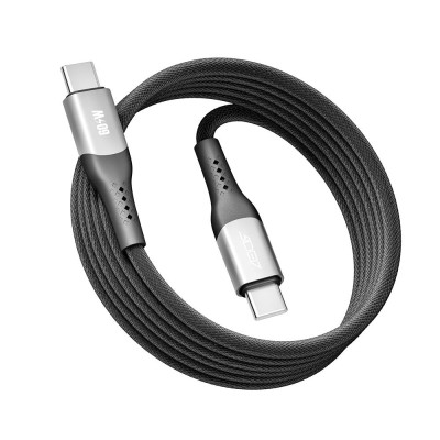 Кабель для заряджання USB Ridea RC-US42 UltraStrong Type-C to Type-C 60W 20V/3A 2 м Чорний