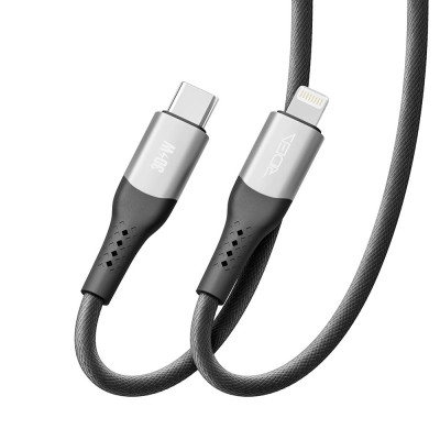 Кабель для заряджання USB Ridea RC-US42 UltraStrong Type-C to Lightning 30W 10V/3A 2 м Чорний Кабель для заряджання USB Ridea RC-US42 UltraStrong Type-C to Lightning 30W 10V/3A 2 м Чорний