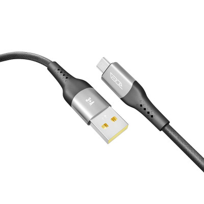 Кабель для зарядки USB Ridea RC-US42 UltraStrong USB-МicroUSB 60W 20V/3A 2 м Черный Кабель для зарядки USB Ridea RC-US42 UltraStrong USB-МicroUSB 60W 20V/3A 2 м Черный