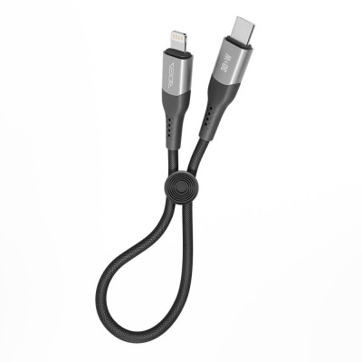 Кабель для зарядки USB Ridea RC-US42 UltraStrong Type-C to Lightning 30W 10V/3A 0.25m Черный