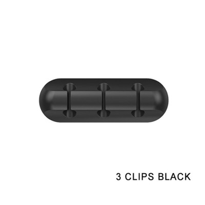 Органайзер для кабелей самоклеящийся на 3 провода ANbeauty Black (AN0103420) Органайзер для кабелей самоклеящийся на 3 провода ANbeauty Black (AN0103420)