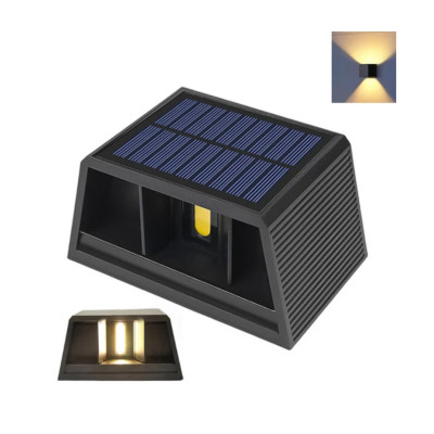 Настенный светодиодный уличный фонарь с солнечной панелью Double Light HS-8032/9057 Настенный светодиодный уличный фонарь с солнечной панелью Double Light HS-8032/9057