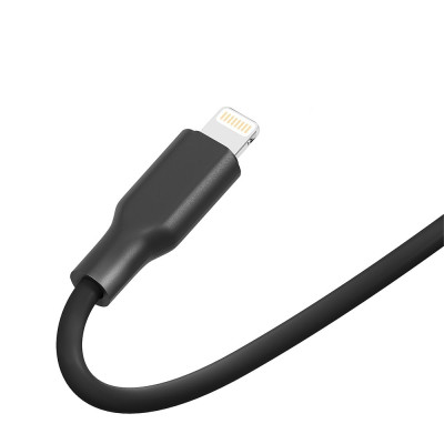 Кабель для заряджання та обміну даними USB Ridea RC-AI21 AirSiliconePro 12W 5V/2.4A USB-Lightning 1 м Чорний Кабель для заряджання та обміну даними USB Ridea RC-AI21 AirSiliconePro 12W 5V/2.4A USB-Lightning 1 м Чорний