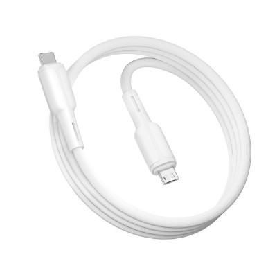 Кабель для заряджання та обміну даними USB Ridea RC-CO10 CommonPro 60W 20V/3A Type-C to Type-C 1 м Білий