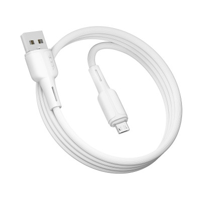 Кабель для зарядки и обмена данными USB Ridea RC-CO10 CommonPro 60W 20V/3A USB-МicroUSB 1 м Белый