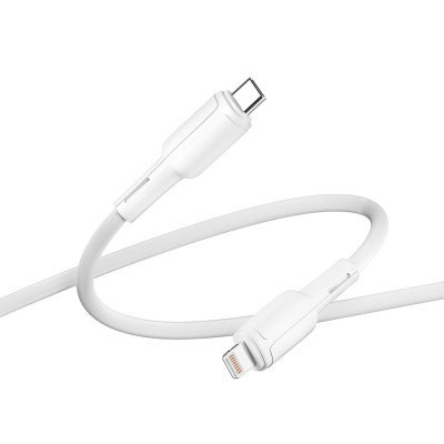 Кабель для заряджання та обміну даними USB Ridea RC-CO10 CommonPro 30W 10V/3A Type-C to Lightning 1 м Білий Кабель для заряджання та обміну даними USB Ridea RC-CO10 CommonPro 30W 10V/3A Type-C to Lightning 1 м Білий