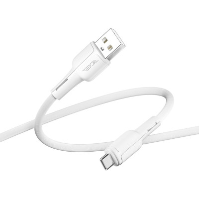 Кабель для заряджання та обміну даними USB Ridea RC-CO10 CommonPro 60W 20V/3A USB-Type C 1 м Білий Кабель для заряджання та обміну даними USB Ridea RC-CO10 CommonPro 60W 20V/3A USB-Type C 1 м Білий
