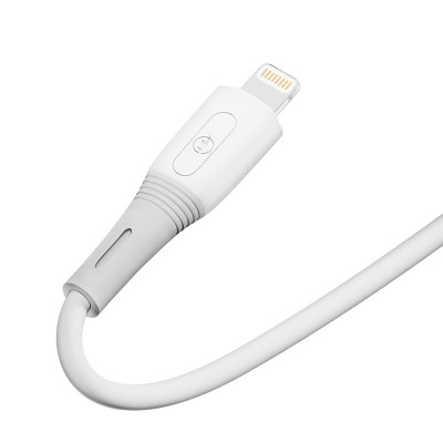 Кабель для заряджання та обміну даними USB Ridea RC-SI35 SiliconePro 12W 5V/2.4A USB-Lightning 1 м Білий Кабель для заряджання та обміну даними USB Ridea RC-SI35 SiliconePro 12W 5V/2.4A USB-Lightning 1 м Білий