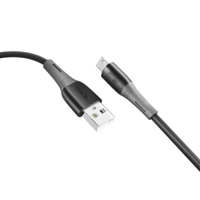 Кабель для зарядки и обмена данными USB Ridea RC-SI35 SiliconePro 60W 20V/3A USB-МicroUSB 1 м Черный Кабель для зарядки и обмена данными USB Ridea RC-SI35 SiliconePro 60W 20V/3A USB-МicroUSB 1 м Черный