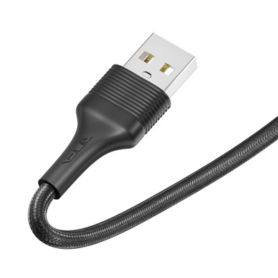 Кабель для заряджання та обміну даними USB Ridea RC-ST74 StablePro 12W 5V/2.4A USB-Lightning 1 м Чорний Кабель для заряджання та обміну даними USB Ridea RC-ST74 StablePro 12W 5V/2.4A USB-Lightning 1 м Чорний