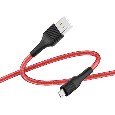Кабель для зарядки и обмена данными USB Ridea RC-ST74 StablePro 60W 20V/3A USB-МicroUSB 1 м Красно-черный Кабель для зарядки и обмена данными USB Ridea RC-ST74 StablePro 60W 20V/3A USB-МicroUSB 1 м Красно-черный
