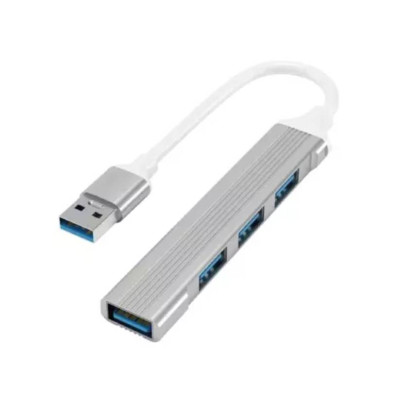 Розгалужувач USB-хаб 4 порти Pix-Link USB 3.0 Silver (16155-hbr)