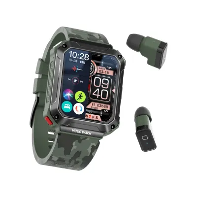 Смарт-часы с наушниками Lemfo T93 силиконовый ремешок Green (16343-hbr) Смарт-часы с наушниками Lemfo T93 силиконовый ремешок Green (16343-hbr)