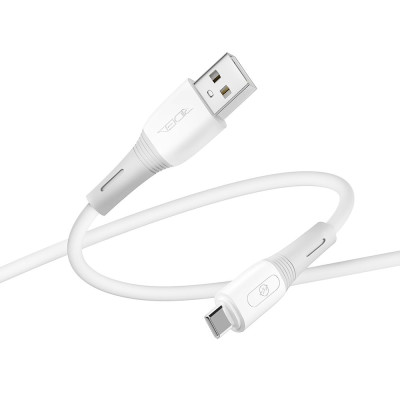Кабель для заряджання та обміну даними USB Ridea RC-SI35 SiliconePro 60W 20V/3A USB-Type C 1 м Білий Кабель для заряджання та обміну даними USB Ridea RC-SI35 SiliconePro 60W 20V/3A USB-Type C 1 м Білий