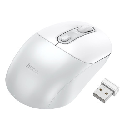 Бездротова оптична мишка Hoco GM28 2.4GHz 800-1600 DPI White Бездротова оптична мишка Hoco GM28 2.4GHz 800-1600 DPI White
