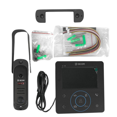 Комплект відеодомофона і відеопанель BCOM BD-480 Black Kit Комплект відеодомофона і відеопанель BCOM BD-480 Black Kit