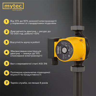 Насос циркуляционный Mytec OTP 6/25E 130 Насос циркуляционный Mytec OTP 6/25E 130