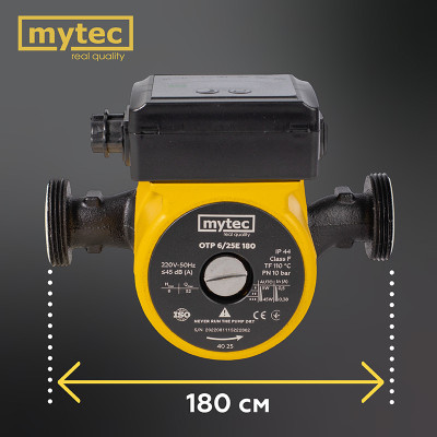 Насос циркуляційний Mytec OTP 6/25E 180 Насос циркуляційний Mytec OTP 6/25E 180