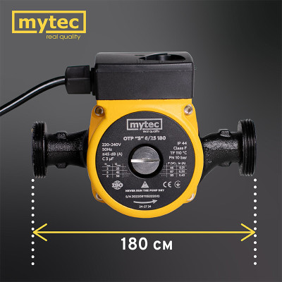 Насос циркуляційний Mytec OTP 6/25S 180 Насос циркуляційний Mytec OTP 6/25S 180