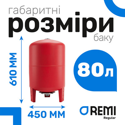 Расширительный круглый бак Remi 80 л Расширительный круглый бак Remi 80 л