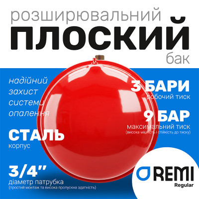 Расширительный бак плоский Remi 6 л (67315) Расширительный бак плоский Remi 6 л (67315)