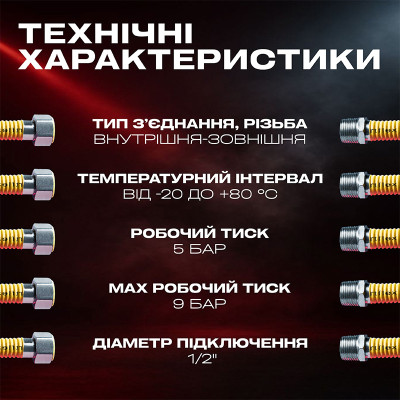 Шланг газовый гофрированный SmartFlex ВЗ 1/2” 50 см Шланг газовый гофрированный SmartFlex ВЗ 1/2” 50 см