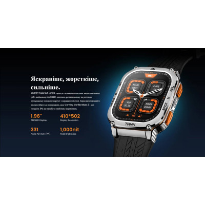 Наручные смарт-часы Kospet Tank M3 Ultra Silver (16428-hbr) Наручные смарт-часы Kospet Tank M3 Ultra Silver (16428-hbr)