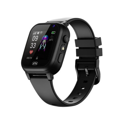 Наручний смарт-годинник дитячий Aishi Q15 з функцією дзвінка 4G і GPS Black (16417-hbr)