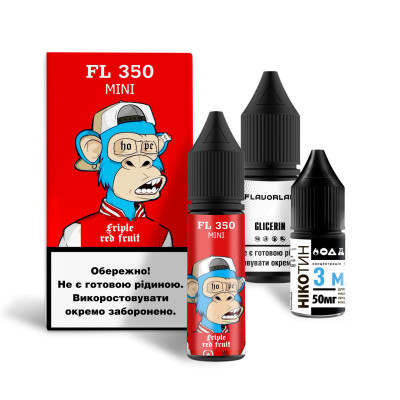 Набор для самозамеса на солевом никотине FlavorLab FL350 Mini 15 мл Арбуз Клубника Вишня 0-50 мг (16486-hbr)