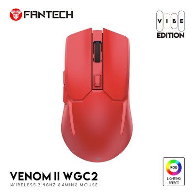 Беспроводная игровая мышка Fantech WGC2 Venom II Vibe 2.4GHz 300mAh 30IPS Red Беспроводная игровая мышка Fantech WGC2 Venom II Vibe 2.4GHz 300mAh 30IPS Red
