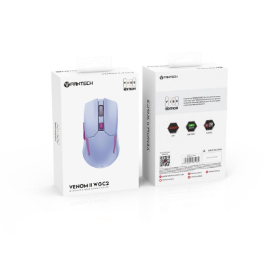 Беспроводная игровая мышка Fantech WGC2 Venom II Vibe 2.4GHz 300mAh 30IPS Violet Беспроводная игровая мышка Fantech WGC2 Venom II Vibe 2.4GHz 300mAh 30IPS Violet