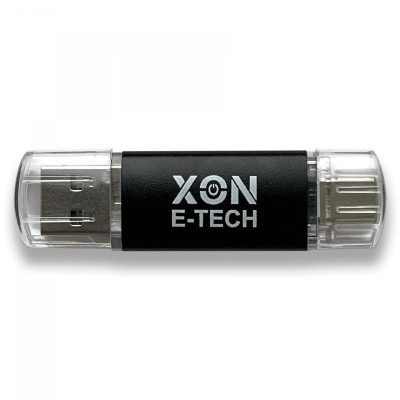 Флеш-накопичувач XON FlashDrive DuoConnect 128GB USB 3.0 + USB Type-C Black (FX3DX128MB 7577)