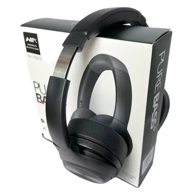 Беспроводные наушники Nia 910BTR Bluetooth с функцией FM-радио Black Беспроводные наушники Nia 910BTR Bluetooth с функцией FM-радио Black
