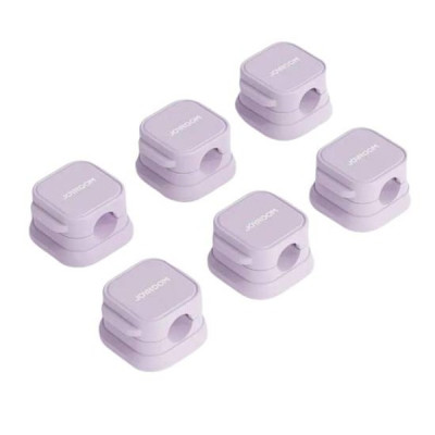 Фиксатор кабеля магнитный Joy 6 шт Purple