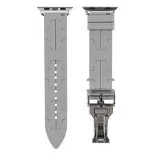 Силіконовий ремінець Hermes Apple Watch 41/40/38 мм Cloud Grey