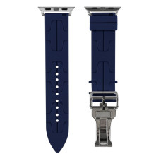 Силіконовий ремінець Hermes Apple Watch 41/40/38 мм Midnight Blue