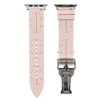 Силіконовий ремінець Hermes Apple Watch 41/40/38 мм Sand Powder