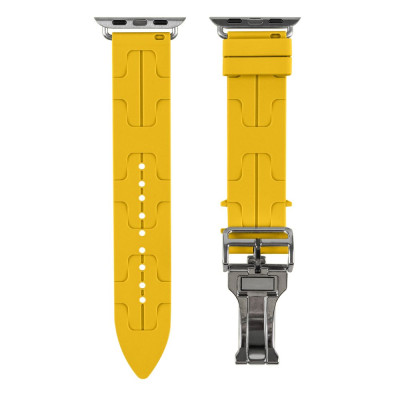 Силіконовий ремінець Hermes Apple Watch 41/40/38 мм Yellow