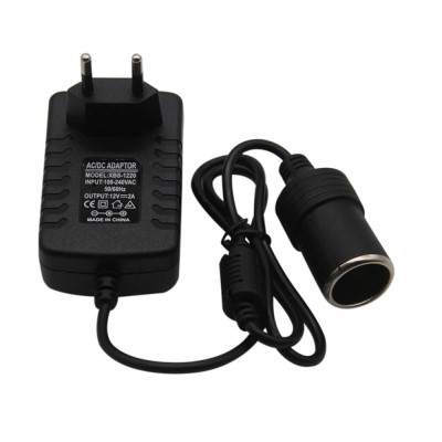 Перехідник розетка Wuw 220V на прикурювач 24W 12V/2A 1 м Black (31681_2907798)