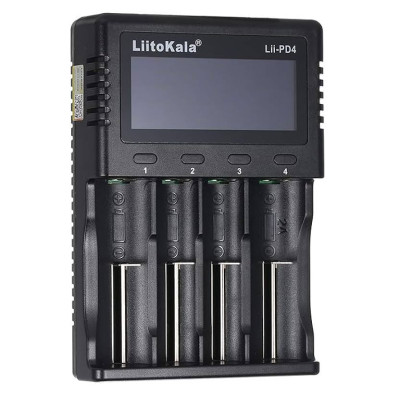 Зарядний пристрій LiitoKala Lii-PD4 для 4-х акумуляторів Li-Ion/LiFePO4/Ni-Mh Зарядний пристрій LiitoKala Lii-PD4 для 4-х акумуляторів Li-Ion/LiFePO4/Ni-Mh