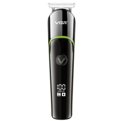 Машинка для стрижки волос VGR V-291 LED-дисплей аккумуляторная 4 насадки 600mAh 5W Black