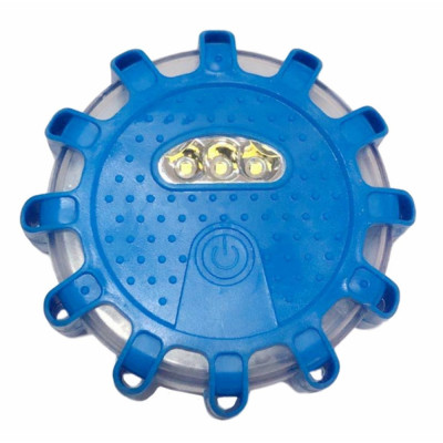 Автомобильный аварийный фонарик UKC IP65 9SMD+3SMD 3xAAA Синий (000039)