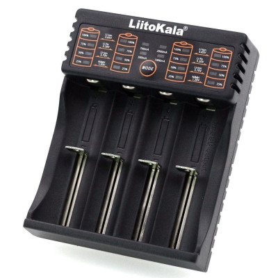 Зарядное устройство LiitoKala Lii-402 для 4х аккумуляторов Li-Ion/LiFePO4/Ni-Mh Black