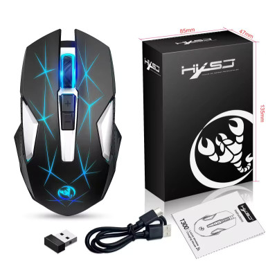 Мышь беспроводная с аккумулятором HXSJ T300 2.4 G Hz Black Мышь беспроводная с аккумулятором HXSJ T300 2.4 G Hz Black