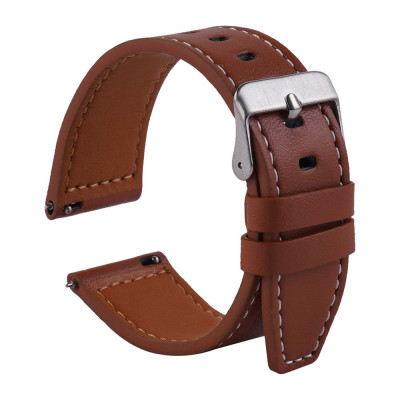 Кожаный ремешок Universal Samsung/Amazfit/Huawei 22 mm Brown