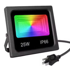 Прожектор із вологозахистом RIAS Smart LED RGB IP66 25W Bluetooth управління з додатку Black