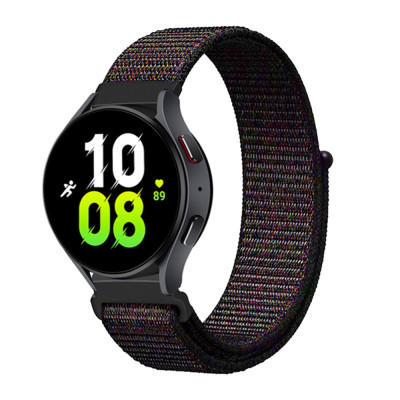 Ремешок Universal Nylon 20 mm Samsung/Amazfit/Huawei Black