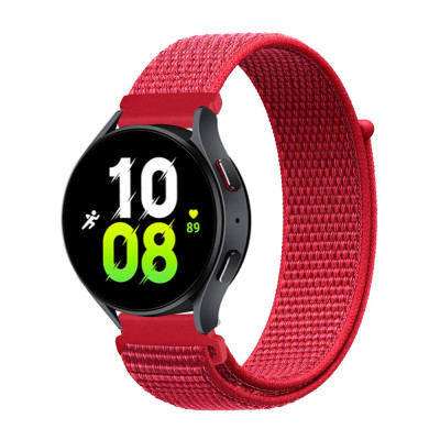 Ремінець Universal Nylon 20 mm Samsung/Amazfit/Huawei Red