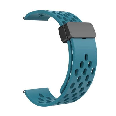 Універсальний ремінець із магнітною застібкою Universal 22 mm Silicone Samsung/Amazfit/Huawei Sapphire Blue