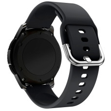 Ремешок Universal 20 mm Silicone Design Samsung/Amazfit/Huawei Black